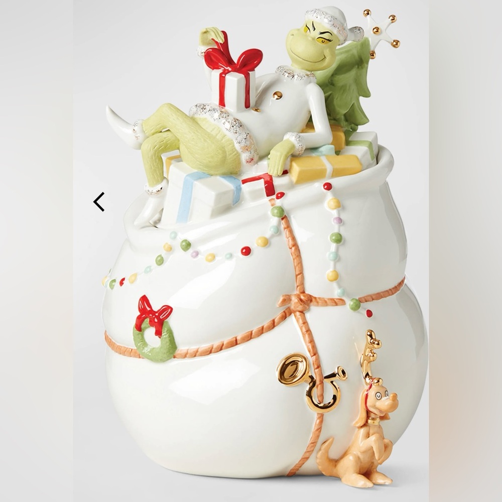 Lenox Grinchmas cookie jar
